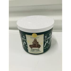 Bath & Body Works 3-Wick Candle - Peppermint Sugar Cookie Rare
